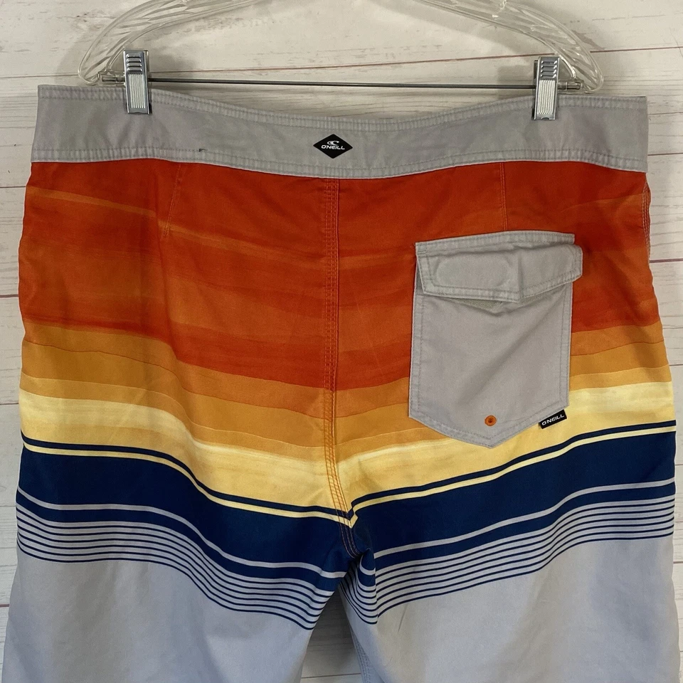 Мужские шорты O'Neill плавки размер 38 оранжевый серый карман без подкладки 38x10 - Изображение 4 из 4