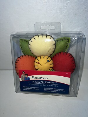 Vintage flower Pin cushion - Fons and Porter - New in Box