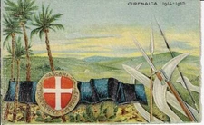 Italian Military Art Postcard XI Battaglione Ascari Eritrei Cirenaica 1914-15