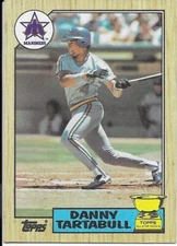 1987 Topps Baseball Danny Tartabull #476 All-Star Rookie MARINERS VG