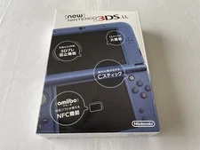NINTENDO New 3DS LL XL Console Stylus w/Box Metallic Blue NTSC-J Tested #021
