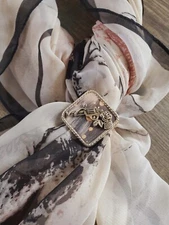 SLIDE Scarf Wild Rag Slide Western Cowboy Cowgirl Gun Concho rope edge