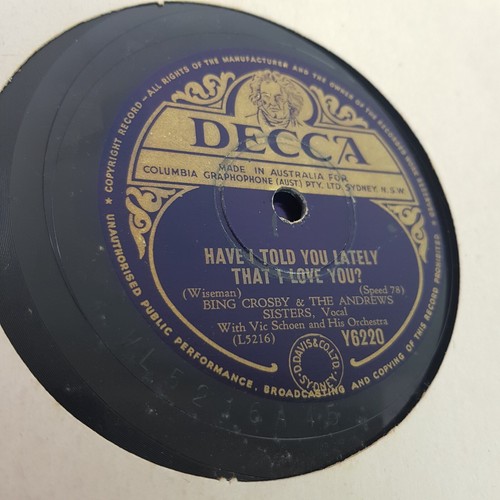 VINTAGE 1930s Vinyl Lot 78 Record DECCA 5 PACK Bing Crosby Birth Of the Blues - Picture 9 of 12