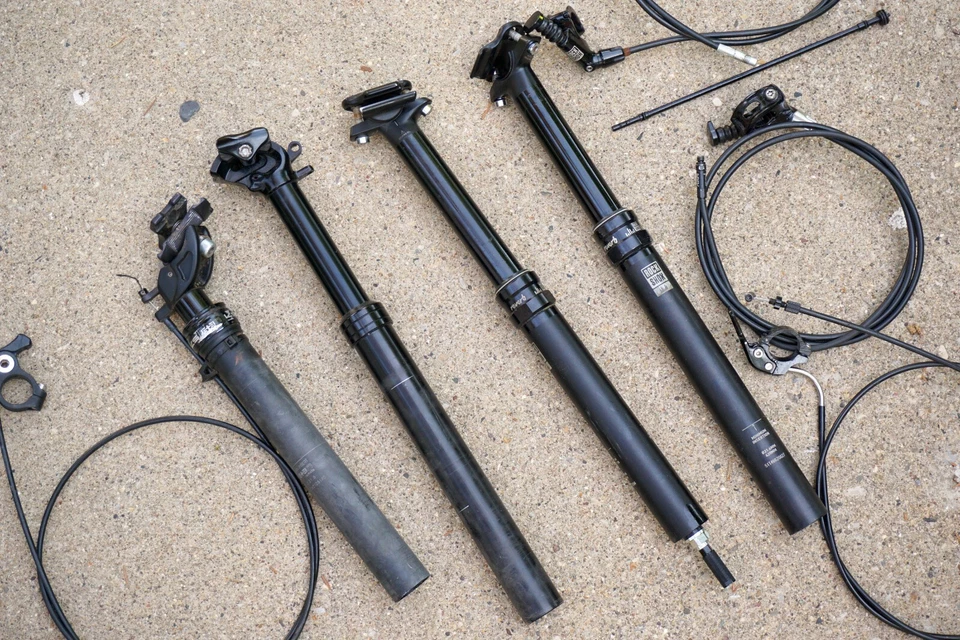 Lote de tija de sillín Dropper negra 30.9 31.6 controles remotos RockShox Reverb ETEN bicicleta de montaña Foto 2 de 4