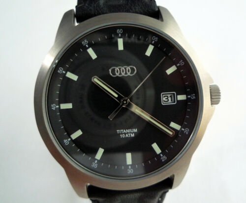 Audi Classic Sport RS S Line Racing Car Accessory Titanium Made in Germany Watch
