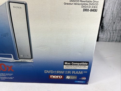 Sony DVD/CD Rewritable Drive Model DRX-840U ( OPEN BOX ) SEE DETAILS - Photo 3/9