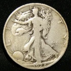 1928S WALKING LIBERTY HALF WITH VG+ DETAILS