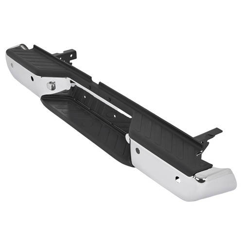 Chrome/ Black Complete Rear Bumper Assembly For Nissan Frontier 1998-2021 Steel - Picture 46 of 58