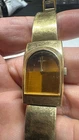 Tigers eye 17j Seiko Women 11-8349 Asymmetrical Mech 20mm Watch NR for PARTS A16
