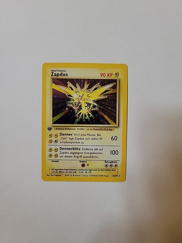 Pokémon Base Set 1. Edition Holo Zapdos LP-NM 16/102 - OC3271 - Bild 1 von 2
