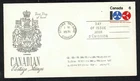 Canada #542, 1971 6¢ Census on Middlesex Cachet FDC VF