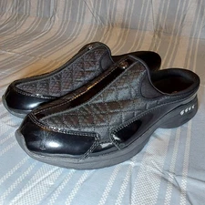 NEW Easy Spirit Shoes Womens 9M Traveltime Classic Quilted Mule Clogs Black