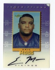 I753 ERIC MOSS AUTO 1999 SCORE INSCRIPTIONS EM-79 VIKINGS RARE SP