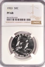 1953 Franklin Half Dollar Proof NGC PF 68 PR68 Gem Silver Coin 50C