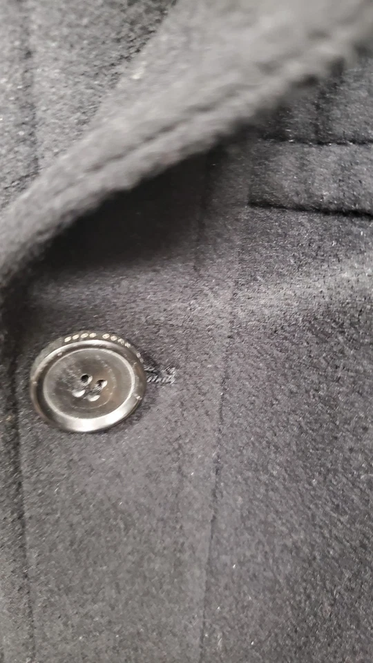 NEW Hugo Boss Men's Wool Cashmere Jacket Chester Car Coat Minimalist 44R - Image 3 of 4