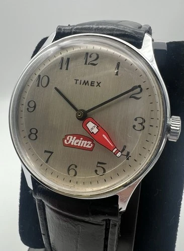 NEAR MINT Vintage 1980's Timex Mercury Heinz Ketchup Men’s Mechanical Wristwatch