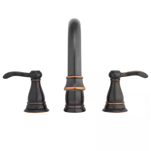 Delta Porter 37984-OB Grifo de bañera romano de 2 manijas en acabado de bronce frotado con aceite - Imagen 2 de 6