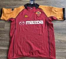 Kappa AS Roma Italia 2002/2003 Home Soccer Calcio Jersey Youth Kids Size Medium