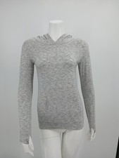 Zella Heather Gray Hoodie Top Size L