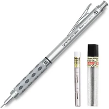 Graph Gear 1000 Automatic Drafting Pencil, 0.5Mm Lead Size, Brushed Metal Barrel