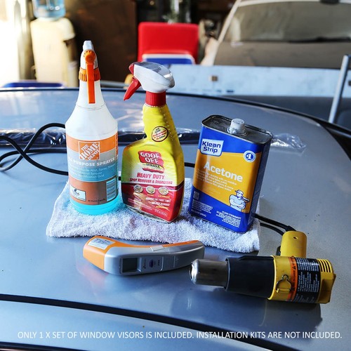 FOR 94-04 FORD MUSTANG 2DR SMOKE TINT WINDOW VISOR SHADE/SUN WIND/RAIN DEFLECTOR - Picture 6 of 11