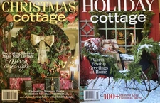 LOT OF 2 - 2025 HOLIDAY COTTAGE & 2025 CHRISTMAS COTTAGE Magazines BRAND NEW