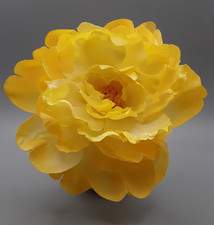 Large Yellow Peony Millinery Silk Flower