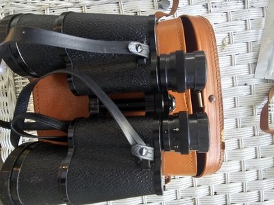 Vintage Super Zenith 7 x 50 mm field binoculars with strap & Lens