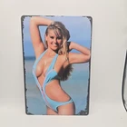 Vintage Tin Metal Signs - Pin Up Girls Sexy Posters Wall Decor Retro  Sign