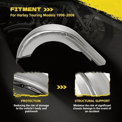 Extended hinten Fender Kotflügel für Harley Touring Bagger Road Glide King 98-08