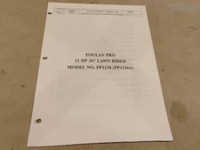 POULAN PRO PARTS LIST MODEL PP1136