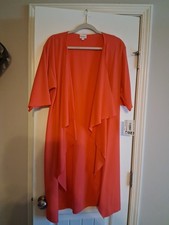 lularoe shirley Kimono small Solid Peach/red