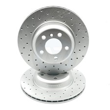 PAAR GELOCHTE BREMSSCHEIBEN VORNE FÜR BMW 5ER F10 F11 M SPORT CROSS 330mm