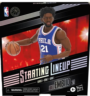 Hasbro Starting Lineup - JOEL EMBID - Action Figure - With BASKETBALL Card - NEW
