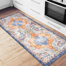 Kitchen Mats Distressed Bohemian Vintage Anti-fatigue Standing Bath Mat 18"x47"