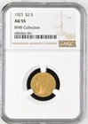 1927 $2.50 INDIAN HEAD QUARTER EAGLE GOLD COIN PHILADELPHIA NGC AU 55