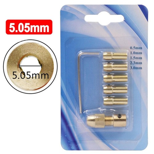 Für Motorwelle Mini Bohrfutter Adapter Messing Spannzange Bohrzange goldfarben - Picture 9 of 19