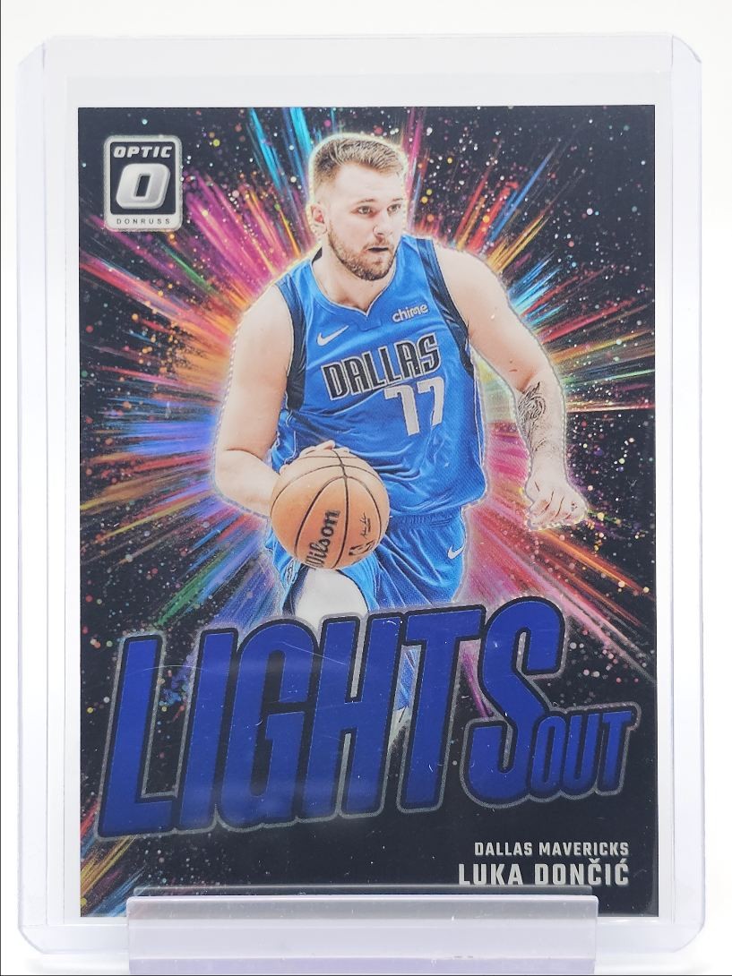 LUKA DONCIC 2024-25 DONRUSS OPTIC LIGHTS OUT BLUE PRIZM /49 Q3701