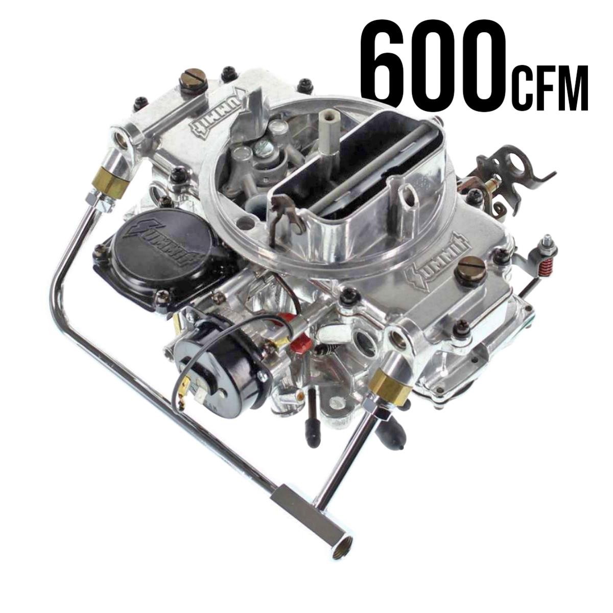 BOM　4点セット Summit Racing Carburetor 4-bbl 600 CFM Vacuum Secondaries 08600vs