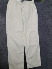 Polo Ralph Lauren Pants Mens 32x29 Beige Khaki Canvas Chino Straight Leg Casual