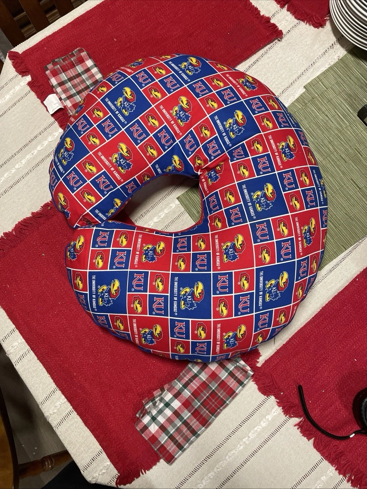 University Of Kansas Baby Nursing Pillow Breastfeeding Boys Girls
Opens in a new window or tab