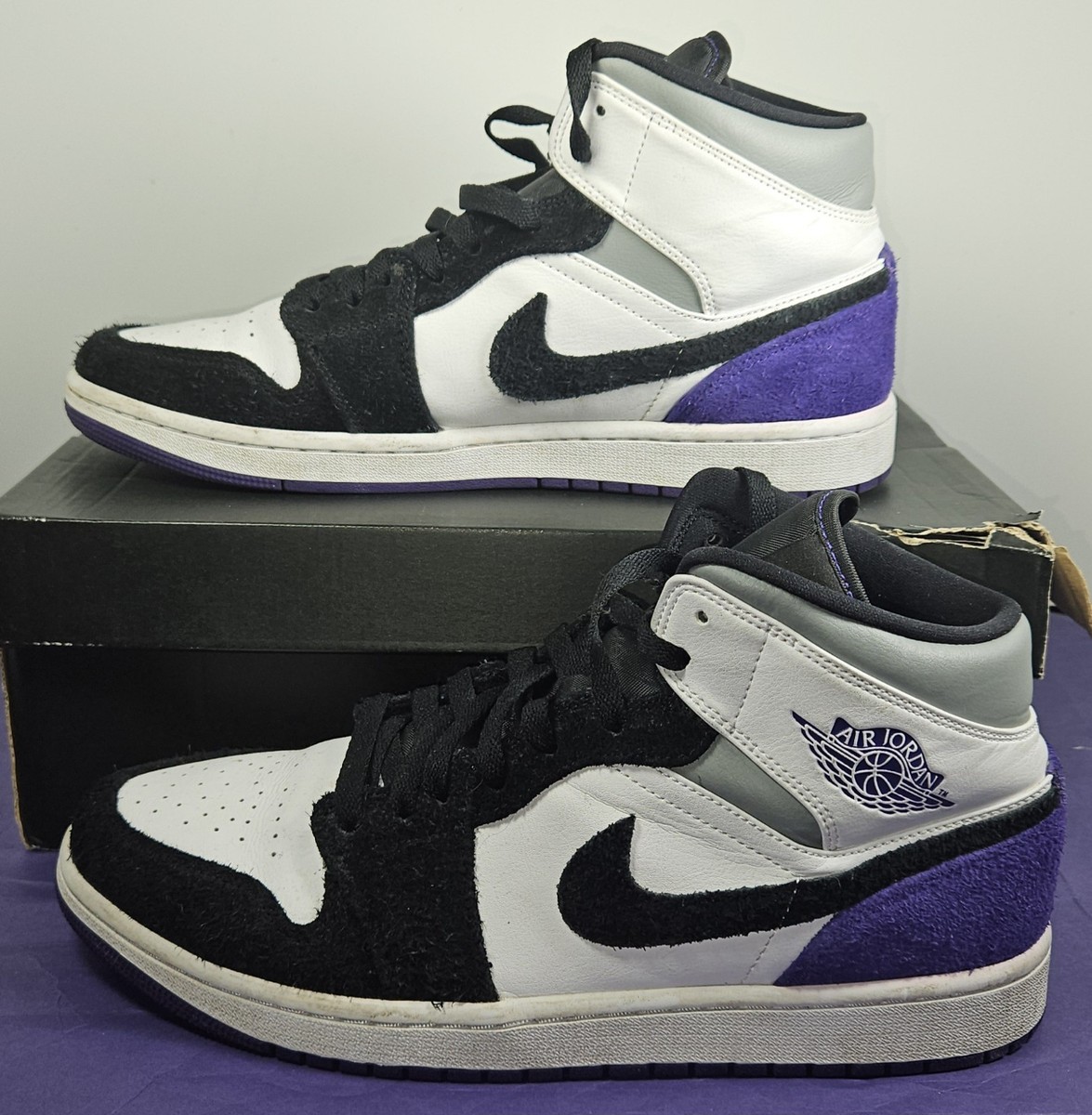 Size 10.5 - Air Jordan 1 SE Mid Varsity Purple | eBay