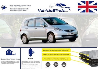 Stealth Rollos für Honda Jazz (2001-2008) 5 Türer