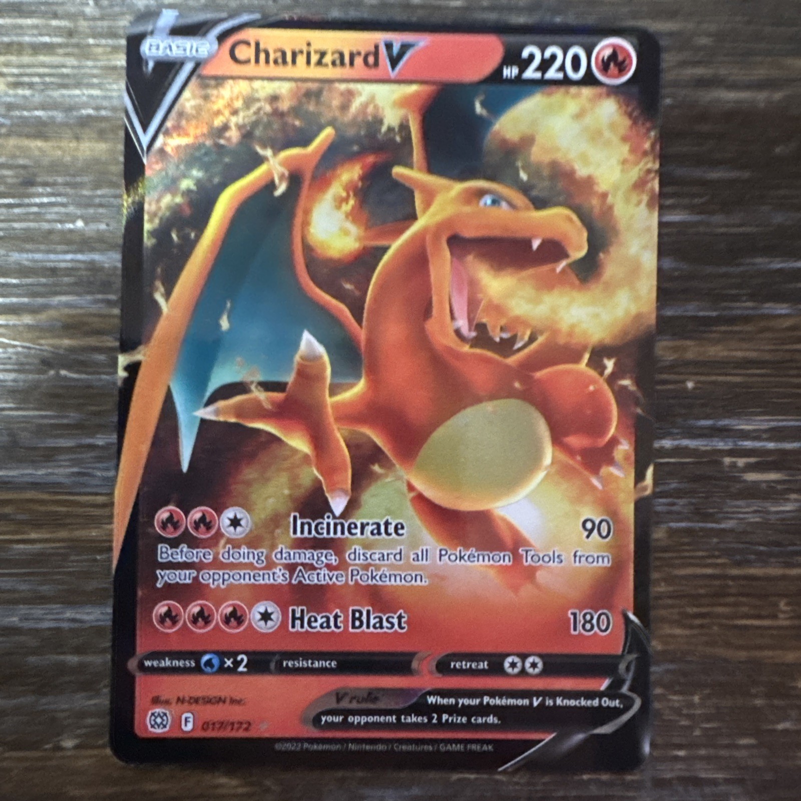 Charizard V 017/172 Swsh09: Brilliant Stars Holo