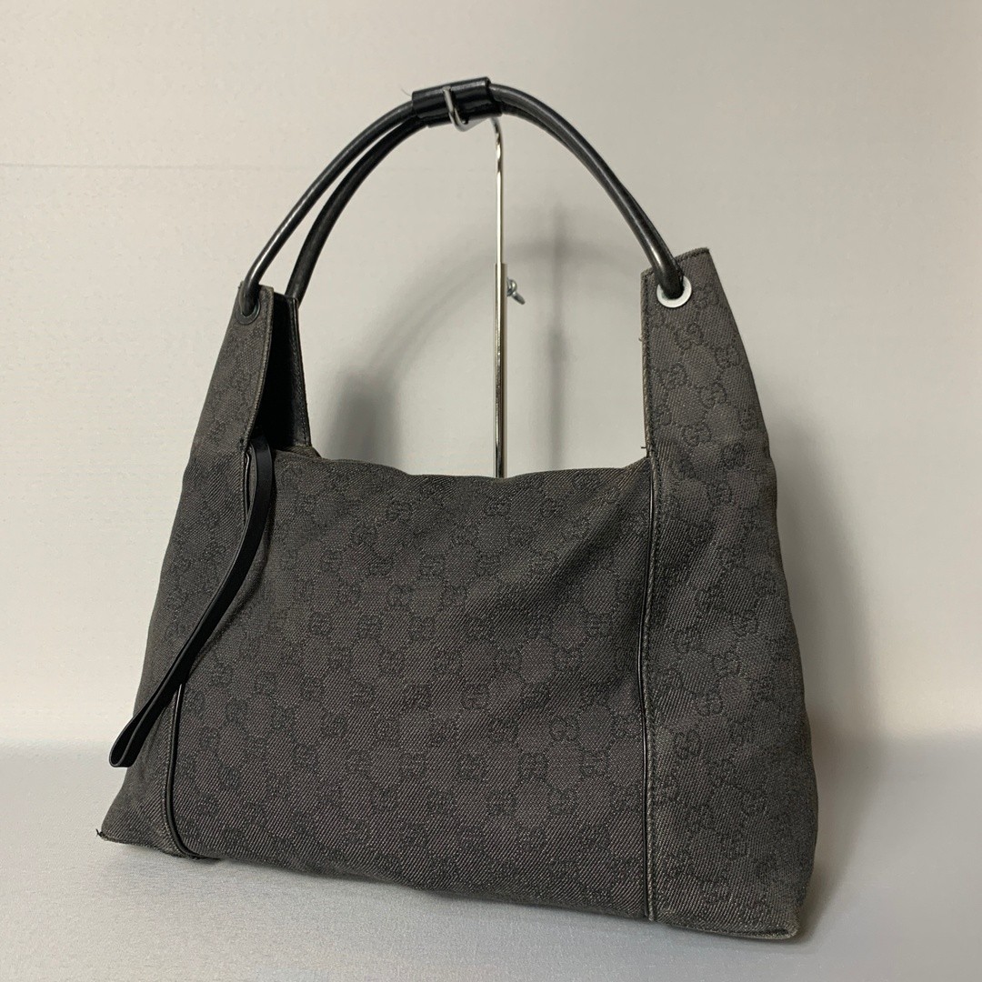 2502 140 Gucci GG canvas handbag black from JAPAN