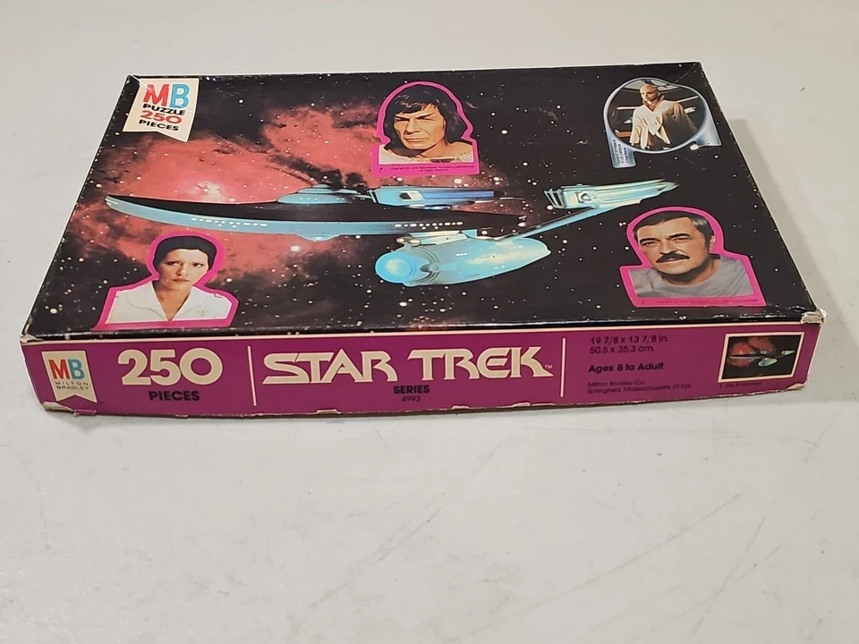 RARO Rompecabezas Star Trek Enterprise de Colección 250 Piezas TOS Milton Bradley 1979 Foto 2 de 4