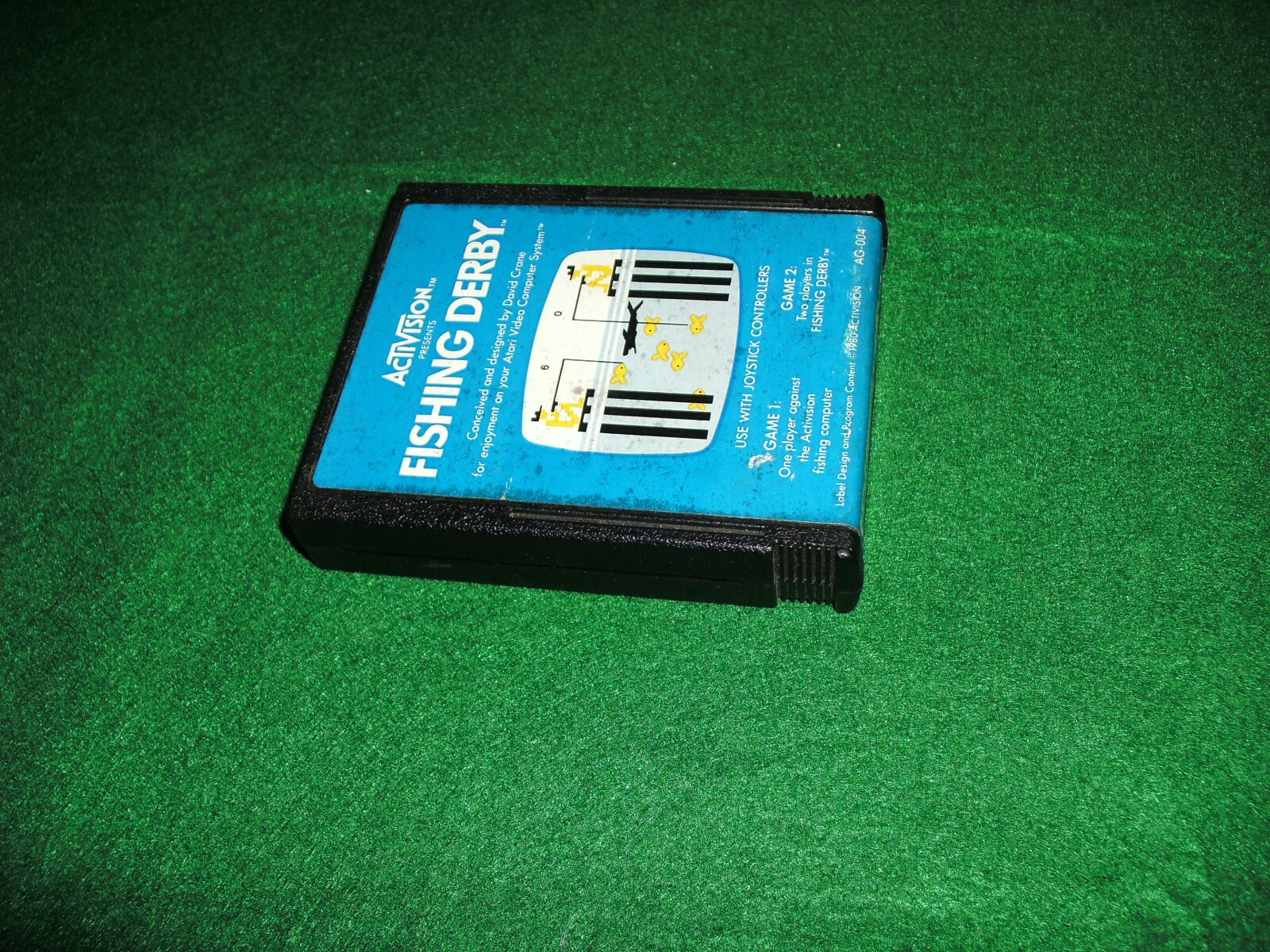 ATARI 2600 FISHING DERBY GAME!! OLD SCHOOL!! IT DOES WORK!! GAME ONLY!!