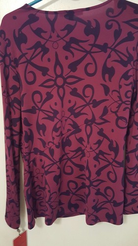 Narciso Rodriguez Design Nation Size Medium Long Sleeve Blouse Top Nwts Rtl $48 - Picture 4 of 4