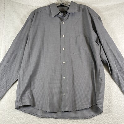 NWT Marcello Sport Men's Long Sleeve Front Pocket Black Shirt, Size XL