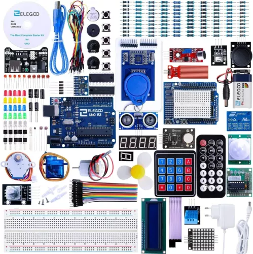Elegoo UNO R3 Arduino Projekt Baukasten Ultimate Starter Kit Zubehör 200 Teile